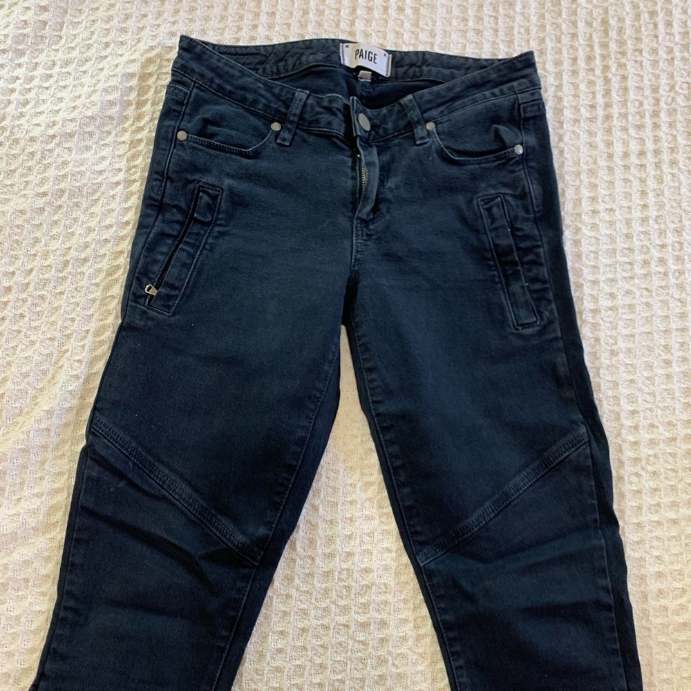 Paige army style skinny jeans